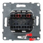 Legrand Suno kettős váltókapcsoló jelzőfénnyel 10 AX fekete, Legrand 721418