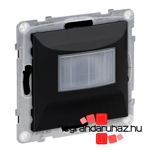 Legrand Suno IP44 mozgásérzékelős (PIR) kapcsoló, 100 W LED, 2 vezetékes, fekete, Legrand 721435A
