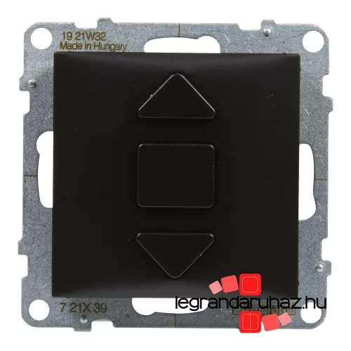 Legrand Suno redőnykapcsoló fekete, Legrand 721439