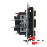 Legrand Suno redőnykapcsoló fekete, Legrand 721439