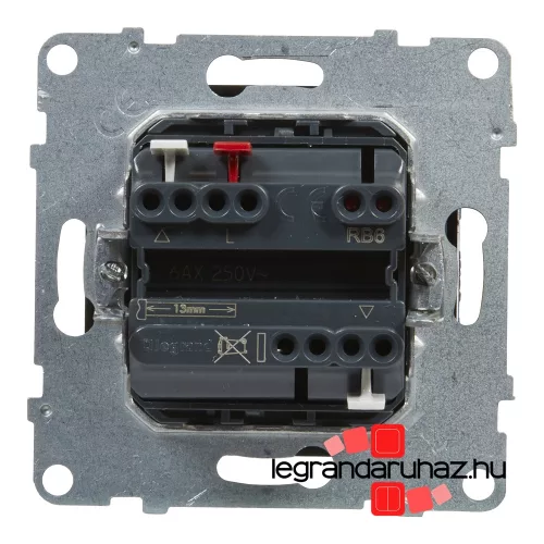 Legrand Suno redőnykapcsoló fekete, Legrand 721439