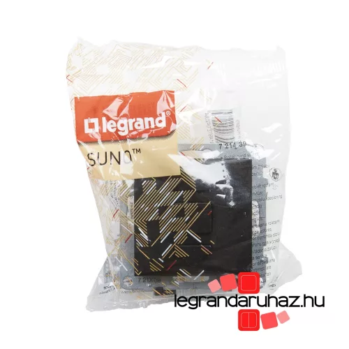 Legrand Suno redőnykapcsoló fekete, Legrand 721439