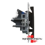 Legrand Suno 1xRJ45 Cat. 6 UTP csatlakozóaljzat fekete, Legrand 721452