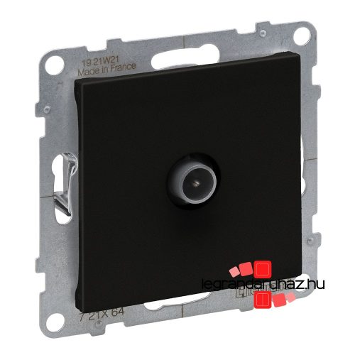 Legrand Suno TV aljzat, csillagpontos, 1,5 dB fekete, Legrand 721464