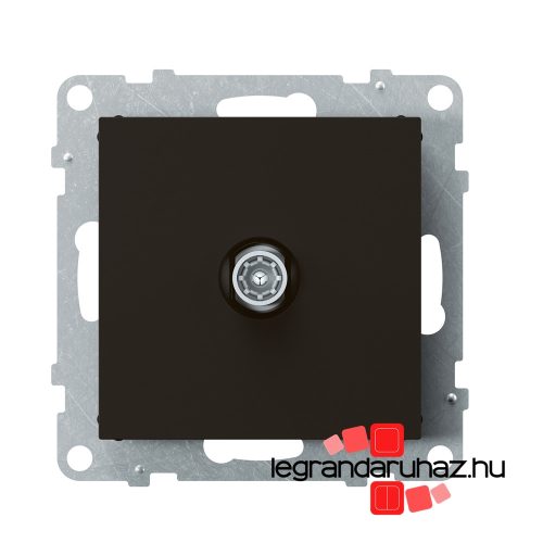 Legrand Suno TV aljzat, csillagpontos, 1,5 dB fekete, Legrand 721464