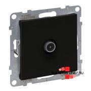   Legrand Suno TV aljzat, átmenő, 14 dB fekete, Legrand 721465