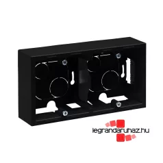 Legrand Suno kiemelődoboz, kettős, fekete, Legrand 721495