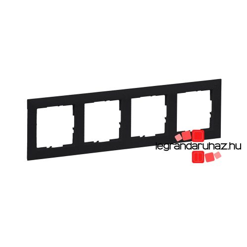 Legrand Suno négyes keret fekete, Legrand 721524