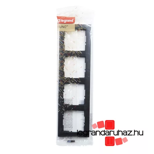 Legrand Suno négyes keret fekete, Legrand 721524