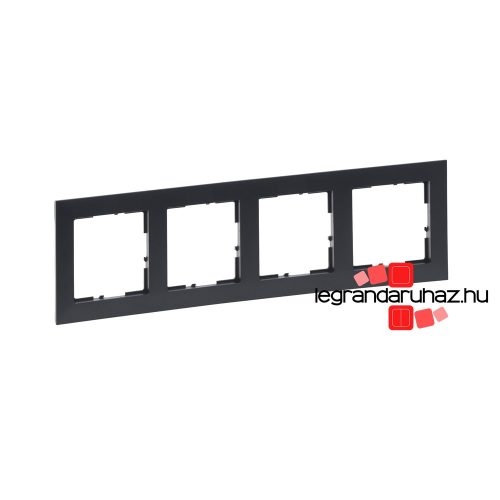 Legrand Suno négyes keret sötét szürke, Legrand 721554