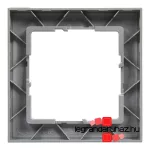 Legrand Suno egyes keret csiszolt alumínium, Legrand 721561