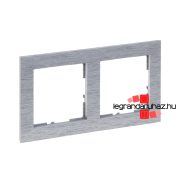   Legrand Suno kettős keret csiszolt alumínium, Legrand 721562