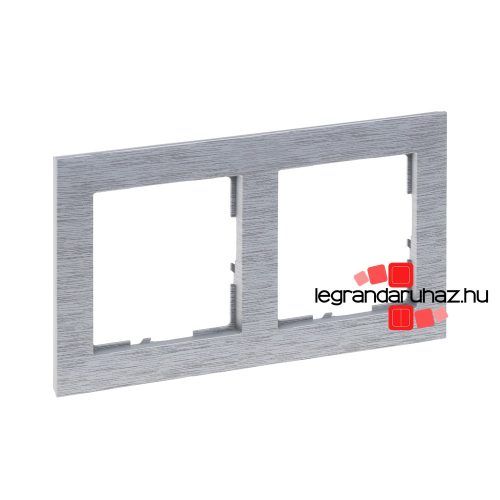 Legrand Suno kettős keret csiszolt alumínium, Legrand 721562