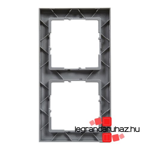 Legrand Suno kettős keret csiszolt alumínium, Legrand 721562