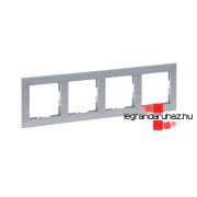   Legrand Suno négyes keret csiszolt alumínium, Legrand 721564