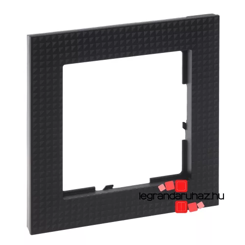 Legrand Suno egyes keret fekete mintás, Legrand 721571