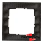 Legrand Suno egyes keret fekete mintás, Legrand 721571