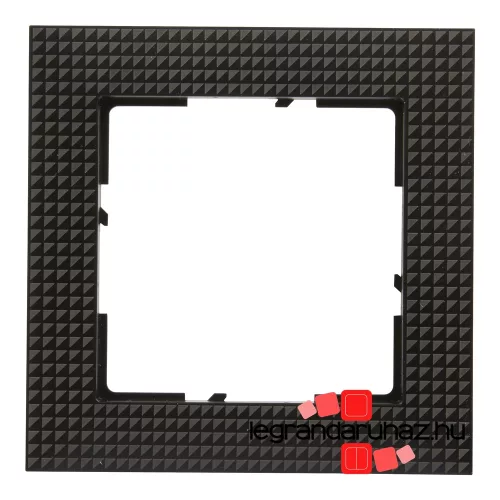 Legrand Suno egyes keret fekete mintás, Legrand 721571