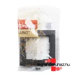 Legrand Suno egyes keret fekete mintás, Legrand 721571