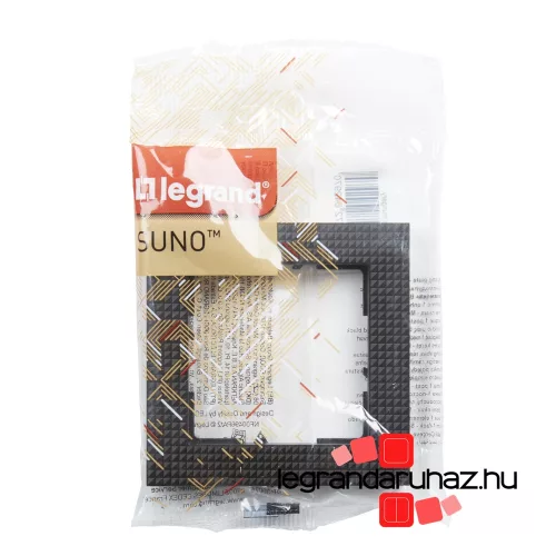 Legrand Suno egyes keret fekete mintás, Legrand 721571