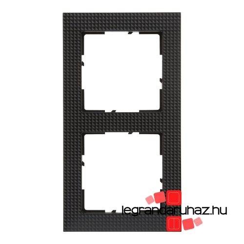Legrand Suno kettős keret fekete mintás, Legrand 721572