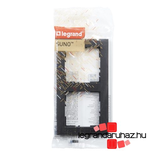 Legrand Suno kettős keret fekete mintás, Legrand 721572