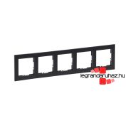 Legrand Suno ötös keret fekete mintás, Legrand 721575