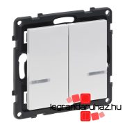   Legrand Suno Netatmo vezeték nélküli kapcsoló - kettős egypólusú, fehér, Legrand 722174