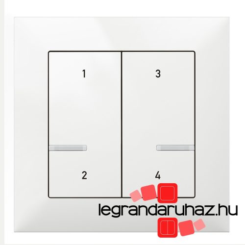 Legrand Suno Netatmo intelligens szcenárió kapcsoló - 4 funkciós, egyedileg programozható, fehér, Legrand 722175