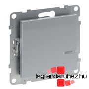   Legrand Suno with Netatmo okos kapcsoló/dimmer (végrehajtó), nulla vezető nélkül (retrofit), keret nélkül, alumínium, Legrand 722372