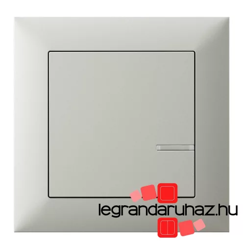 Legrand Suno with Netatmo okos kapcsoló/dimmer (végrehajtó), nulla vezető nélkül (retrofit), keret nélkül, alumínium, Legrand 722372