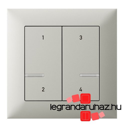 Legrand Suno Netatmo intelligens szcenárió kapcsoló - 4 funkciós, egyedileg programozható, alumínium, Legrand 722375