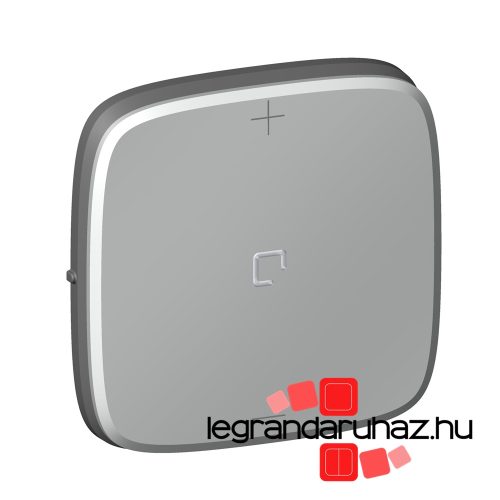 Valena Allure 3 vezetékes nyomógombos fényerőszabályzó burkolat, alumínium