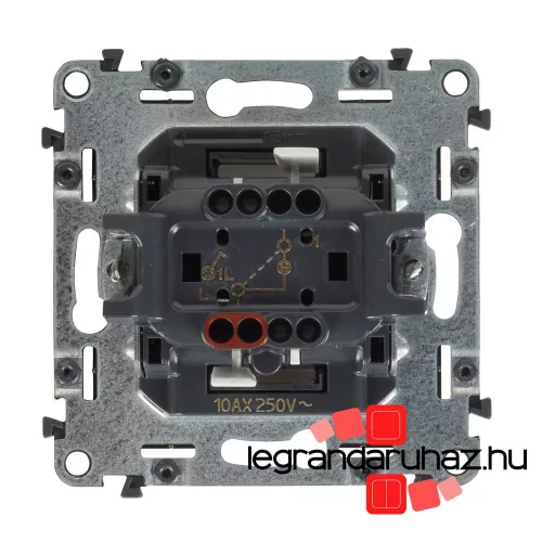 Legrand Valena Life egypólusú kapcsoló ellenőrzőfénnyel 10 AX fehér, Legrand 752104
