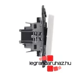 Legrand Valena Life váltóérintkezős nyomó, jelzőfénnyel fehér, Legrand 752112