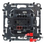 Legrand Valena Life váltóérintkezős nyomó jelzőfénnyel, átlátszó címketartóval, 4 színű betétlappal elefántcsont, Legrand 752114