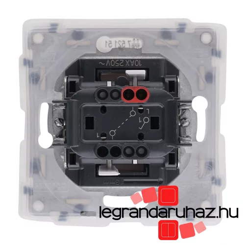 Legrand Valena Life egypólusú kapcsoló IP44 fehér, Legrand 752151