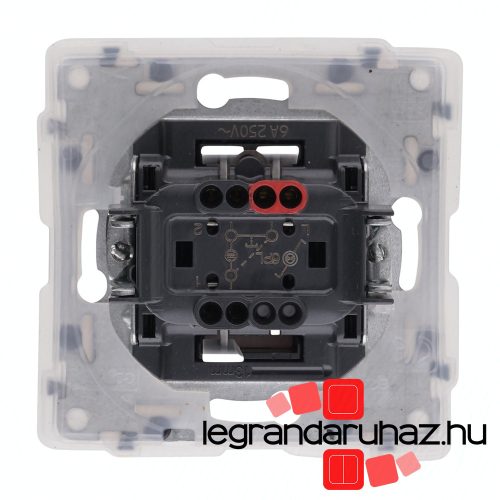 Legrand Valena Life váltóérintkezős nyomó csengőjellel, jelzőfénnyel, IP44 fehér, Legrand 752176