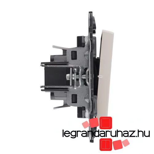 Legrand Valena Life váltóérintkezős nyomó csengőjellel, jelzőfénnyel elefántcsont, Legrand 752216