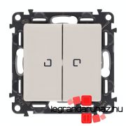   Legrand Valena Life csillárkapcsoló jelzőfénnyel 10 AX elefántcsont, Legrand 752228