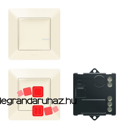 Legrand Valena Life Netatmo párosított szett alternatív kapcsolás mikromodul segítségével - 2 vezeték nélküli kapcsoló + mikromodul elefántcsont, Legrand 752250