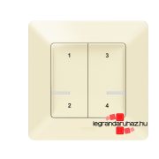   Legrand Valena Life Netatmo intelligens szcenárió kapcsoló - 4 funkciós,  egyedileg programozható elefántcsont, Legrand 752268