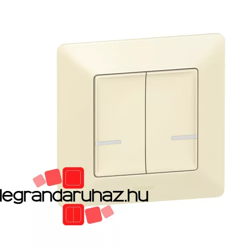 Legrand Valena Life Netatmo vezeték nélküli kapcsoló - kettős egypólusú elefántcsont, Legrand 752287