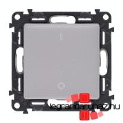   Legrand Valena Life kétpólusú kapcsoló 10 AX alumínium, Legrand 752302