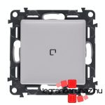 Legrand Valena Life egypólusú kapcsoló jelzőfénnyel 10 AX alumínium, Legrand 752310