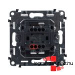 Legrand Valena Life váltóérintkezős nyomó csengőjellel, jelzőfénnyel alumínium, Legrand 752316