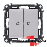 Legrand Valena Life csillárkapcsoló jelzőfénnyel 10 AX alumínium, Legrand 752328