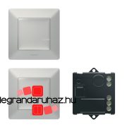   Legrand Valena Life Netatmo párosított szett alternatív kapcsolás mikromodul segítségével - 2 vezeték nélküli kapcsoló + mikromodul alumínium, Legrand 752350