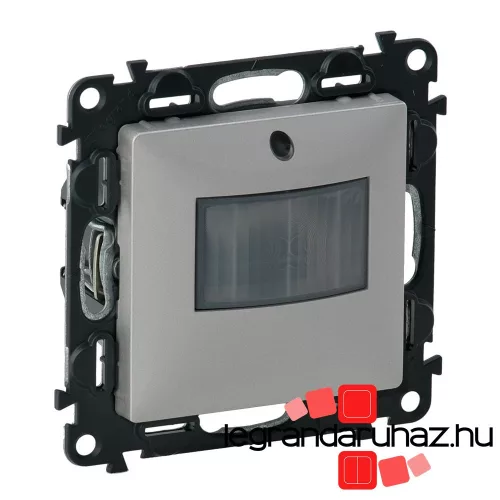 Legrand Valena Life mozgásérzékelős (PIR) kapcsoló, 2-150 W (LED max. 100 W), 2 vezetékes, alumínium, Legrand 752370A