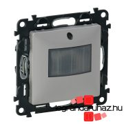   Legrand Valena Life mozgásérzékelős (PIR) kapcsoló, 0-2000 W (LED max. 500 W) , nulla (N) vezető bekötéssel, alumínium, Legrand 752373A